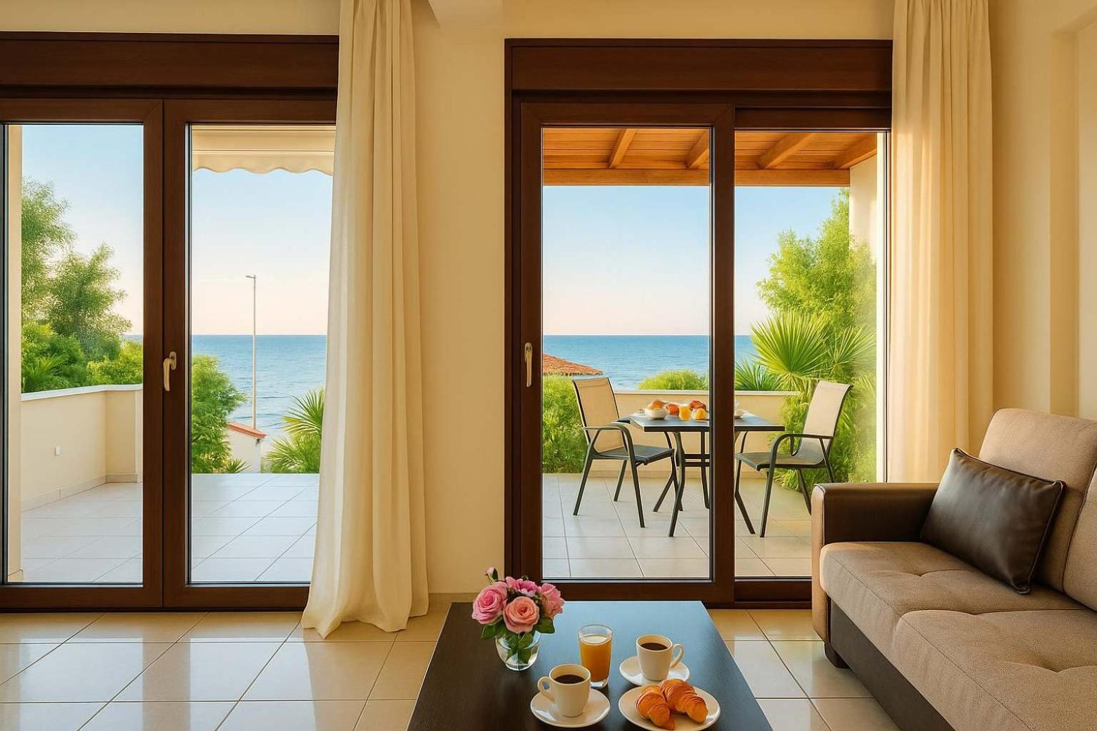 Villa Armonia - Beachfront Majestic Retreat Petalídhion Eksteriør bilde